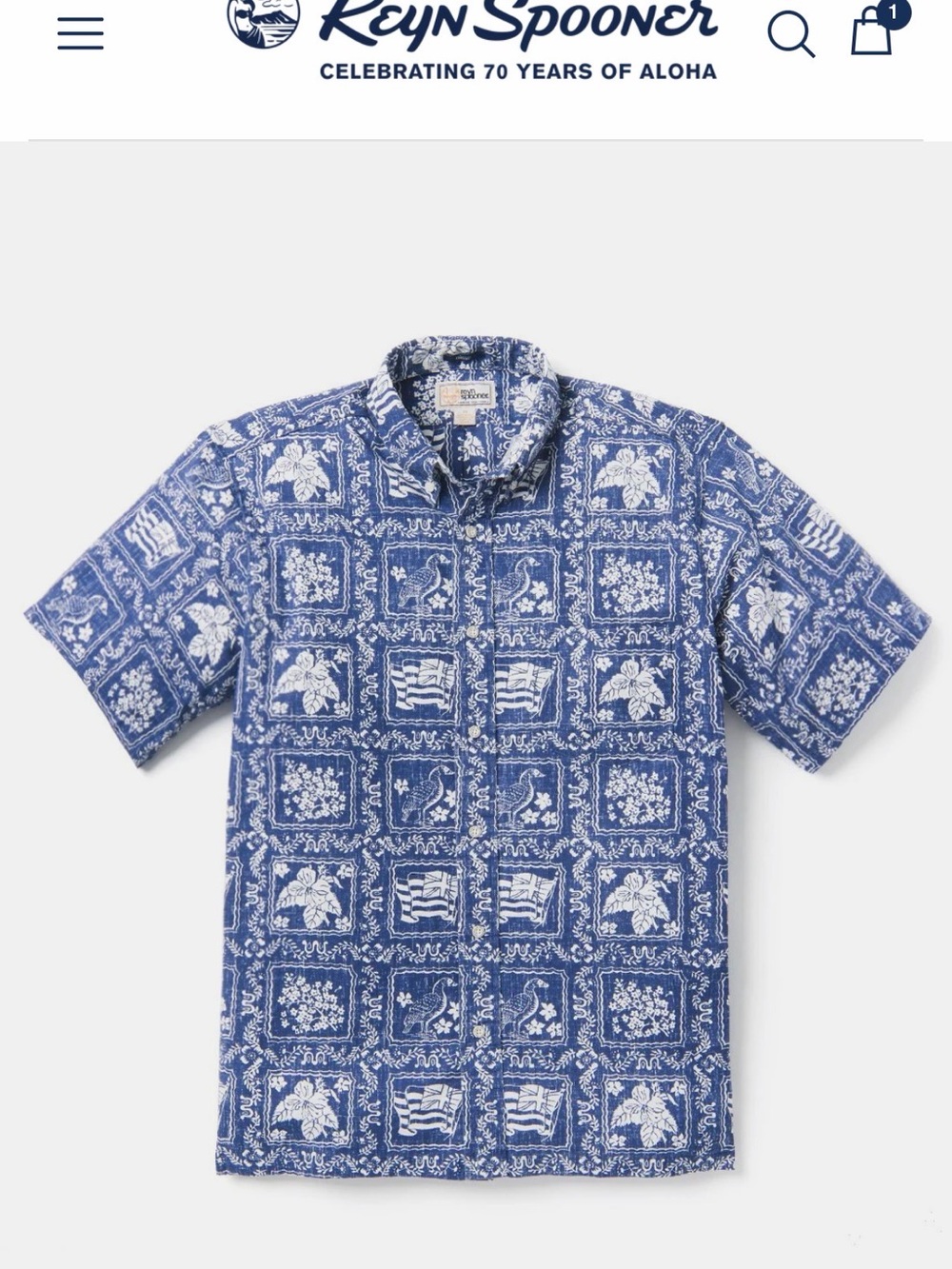 REYN SPOONER LAHAINA SAILOR ARCHIVE CLASSIC - XL